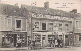 LA FRESNAYE SUR CHEDOUET (SARTHE)  LE CENTRE DU BOURG EPICERIE NOUVEAUTES HOTEL CAFE E JOLY ANC LE CORROYEUR - La Fresnaye Sur Chédouet