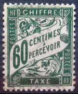 FRANCE               TAXE   N° 38             OBLITERE - 1859-1959 Afgestempeld