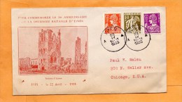 Belgium 1935 Cover Mailed To USA - Briefe U. Dokumente