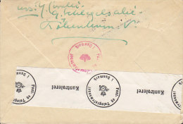 Denmark KØBENHAVN Omk. 1942 Cover Brief To HÄLSINGBORG Sweden Vitus Bering Stamps Danish Censor Label (2 Scans) - Lettres & Documents