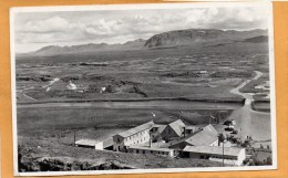 Thingvellir Iceland Old Real Photo Postcard - Island