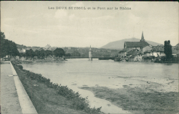 01 SEYSSEL / Vue Générale Des Deux Seyssel Et Le Pont Sur Le Rhône / - Seyssel