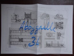 PONT ROULANT AVEC TREUIL, A CHAINE GALLE, DE 40 TONNES, PAR M. C. NEUSTADT Publication Industrielle - Maschinen