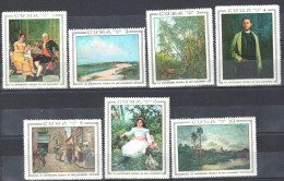 Caribbean Island 1968 - Art. Painting Gemalde - Mi. 1447-1453+bl.33 MNH (**) - Blocchi & Foglietti