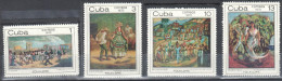 Caribbean Island 1970 - Folk Art. Painting Gemalde   Mi.1636-1639 MNH (**) - Nuevos