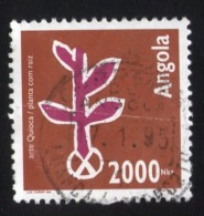 Angola 1994 Oblitération Ronde Used Stamp Arte Quioca Planta Com Raiz Plante Avec Racine - Angola