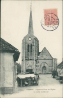 89 CHEROY / Eglise Et Place De La République, Un Matin Pendant Le Marché / - Cheroy