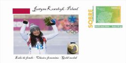 Spain 2014 - XXII Olimpics Winter Games Sochi 2014 Special Prepaid Cover - Justyna Kowalczyk - Hiver 2014: Sotchi