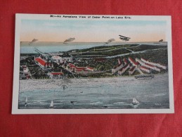 An Aeroplane View  Cedar Point On Lake Erie Ohio  Not Mailed   Ref 1252 - Autres & Non Classés