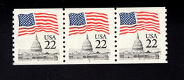 244414461 1985 (XX) POSTFRIS MINT NEVER HINGED  SCOTT 2115A PCN1 FLAG OVER CAPITOL - Rollenmarken (Plattennummern)