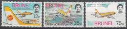Brunei.   Scott No. 222-24    Mnh     Year  1975 - Brunei (1984-...)