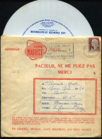 FRANCE - MARIANNE DECARIS - N° 1263 / ENV. PUBLICITAIRE AVEC SON 45T, O.M. TOULON LE 8/6/1961, POUR CANNES - TB - 1960 Marianne De Decaris