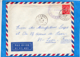 MARCOPHILIE-lettre -FM- DAHOMEY-+cachet 1ère Cie-cad-KAZAN-1959-afftb Timbre FM-N°12   -pour Françe - Lettres & Documents