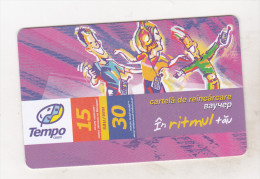 Moldova Old Prepaid Phonecard - Tempo 15 National Units - 30 Mobile Units - Moldawien (Moldau)