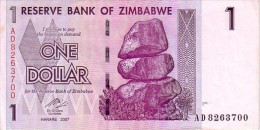 ZIMBABWE    1 Dollar Daté De 2007    Pick 65     ***** QUALITE  XF - ***** - Zimbabwe