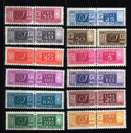 ITALIA - PACCHI Sass 82-91,94-95  -  NUOVI (**) - Postal Parcels