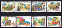 VATICANO - 1987 - NUOVI Sass.817-824  Viaggi Del Papa - Nuevos