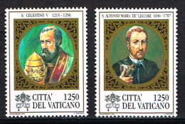 VATICANO - 1996 - NUOVI Sass.1057-8  San Celestino E Sant'Alfonso - Nuevos