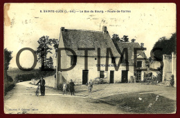 SAINTE-LUCE - LE BAS DU BOURG - CHEREAU MENUISIER - ROUTE DE NANTES - 1910 PC - Le Marin