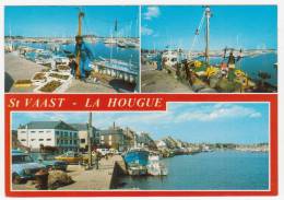 50 SAINT-VAAST-la-HOUGUE -.Le Port De Péche Avec Le Retour Des Pécheurs. Multi-Vues - Saint Vaast La Hougue
