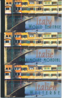 United Nations 2002. Italy World Heritage, Set Of 3 Prestige Booklets (NT, G, V), MNH (**) - Gemeinschaftsausgaben New York/Genf/Wien