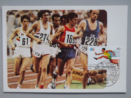 Andorra Spanisch 177 Yv 169 Maximumkarte MK/MC, ESST,   Olympische Sommerspiele, Los Angeles - Brieven En Documenten