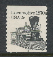 USA 1982 Scott # 1897A. Transportation Issue: Locomotive 1870s, With P#3, MNH (**) - Ruedecillas (Números De Placas)