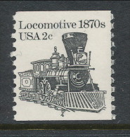 USA 1982 Scott # 1897A. Transportation Issue: Locomotive 1870s, With P#4, MNH (**) - Coils (Plate Numbers)