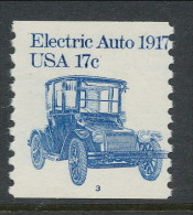 USA 1981 Scott # 1906. Transportation Issue: Electric Auto 1917s, MNH (**). Tagget  P#3 - Coils (Plate Numbers)