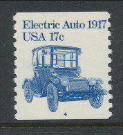 USA 1981 Scott # 1906. Transportation Issue: Electric Auto 1917s, MNH (**). Tagget  P#4 - Coils (Plate Numbers)