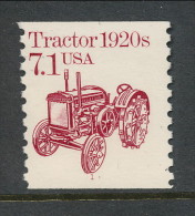 USA 1987 Scott # 2127. Transportation Issue: Tractor 1920s, P# 1 MNH (**). - Coils (Plate Numbers)