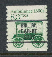 USA 1985 Scott # 2128a. Transportation Issue: Tractor 1920s, Precancel P# 4 MNH (**). - Rollen (Plaatnummers)