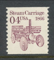 USA 1991 Scott # 2451. Transportation Issue: Steam Carriage 1866.  MNH (**). - Roulettes