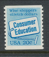 USA 1982 Scott # 2005. Consumer Education, MNH (**). - Roulettes
