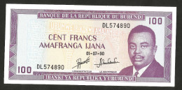 [NC] BURUNDI - BANQUE De La REPUBLIQUE Du BURUNDI - 100 FRANCS (1990) - Burundi