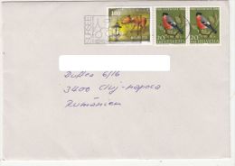 DEER, LITTLE BIRDS, STAMPS ON COVER, 1974, SWITZERLAND - Briefe U. Dokumente