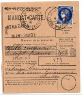 1941 - MANDAT CARTE De SAINT NAZAIRE (LOIRE ATLANTIQUE) - 1921-1960: Modern Period