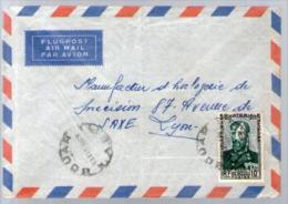 AEF Oubangui Chari Lettre Par Avion Air Mail Flugpost CAD Bouar 13-04-1966 / Tp Savorgnan De Brazza Pour Horlogerie Lyon - Brieven En Documenten