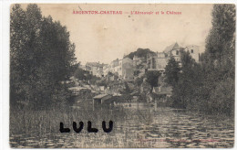 DEPT ; 79 ; Argenton-Chateau , L Abreuvoir Et Le Chateau - Argenton Chateau