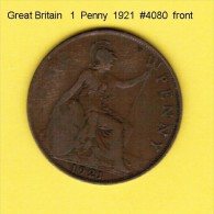 GREAT BRITAIN    1  PENNY  1921  (KM # 810) - D. 1 Penny