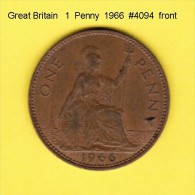 GREAT BRITAIN    1  PENNY  1966  (KM # 897) - D. 1 Penny