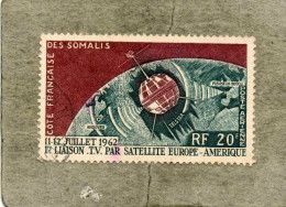 CÔTE Des SOMALIS : Télécommunications Spatiales - Used Stamps