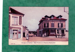 Saint-Léger-en-Yvelines Hôtel Terminus Et Route De Rambouillet (voiture à Cheval) (carte Animée) - St. Leger En Yvelines