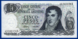BILLET ARGENTINE BANCO CENTRAL DE LA REPUBLICA ARGENTINA 5 PESOS N° 62.342.174 B NEUF MONUMENTO A LA BANDERA ROSARIO - Argentine