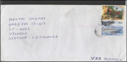 BARBADOS Brief Postal History Envelope Air Mail BB 004 Ships - Barbados (1966-...)