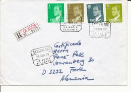 Gelaufener Einschreibebrief (R-letter) Von Spanien Nach Deutschland, 1985 - *) - Used Stamps