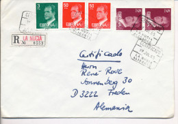 Gelaufener Einschreibebrief (R-letter) Von Spanien Nach Deutschland, 1985 - *) - Usados