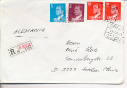 Gelaufener Einschreibebrief (R-letter) Von Spanien Nach Deutschland, 1985 - *) - Used Stamps