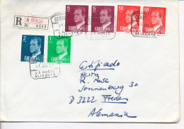 Gelaufener Einschreibebrief (R-letter) Von Spanien Nach Deutschland, 1985 - *) - Used Stamps