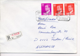 Gelaufener Einschreibebrief (R-letter) Von Spanien Nach Deutschland, 1985 - *) - Usados